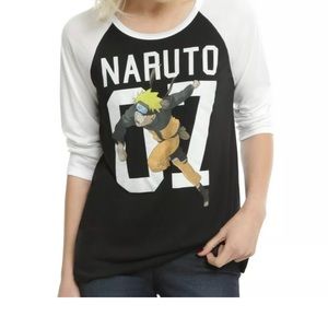 2002Print original Naruto T-Shirt lucky young girl